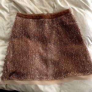 Sequence mini skirt